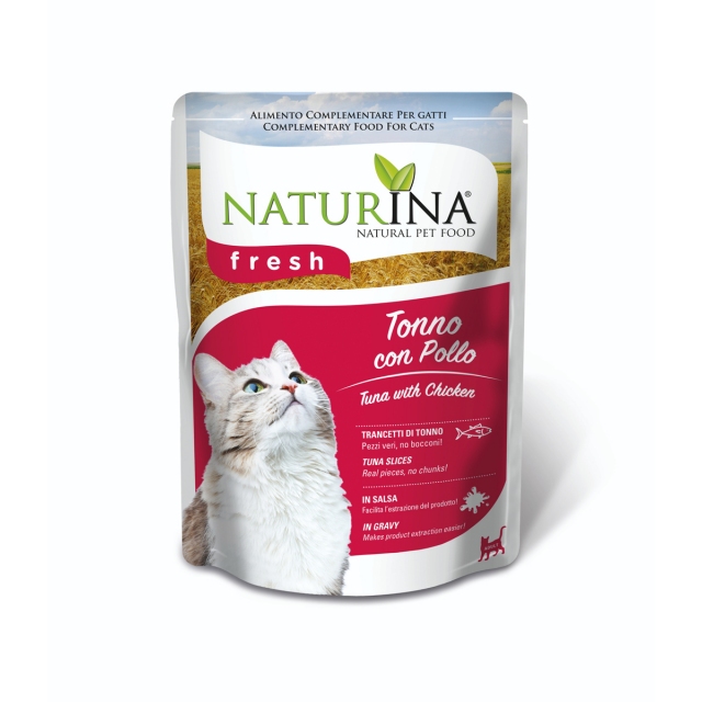 Naturina Fresh tuna s piščancem 80g
