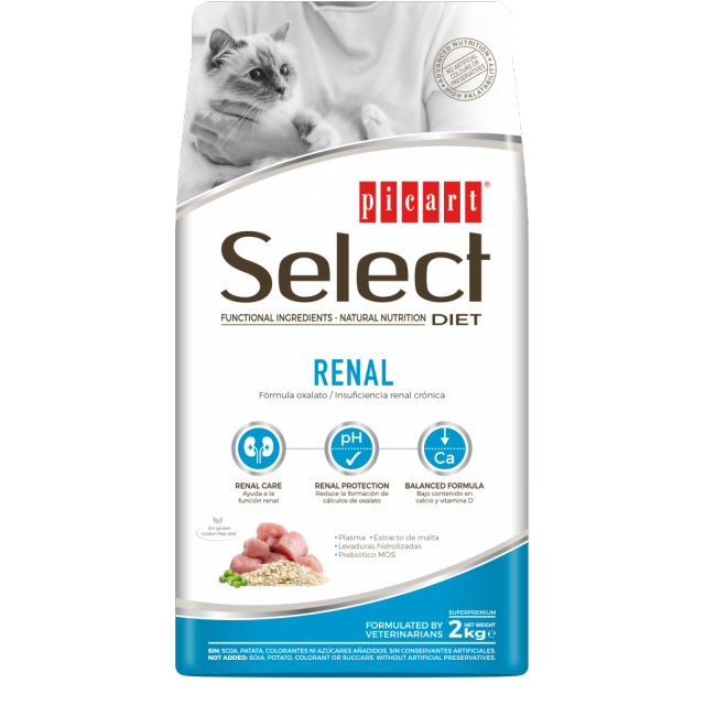 Suha hrana za mačke Picart Select Cat Diet Renal 2kg