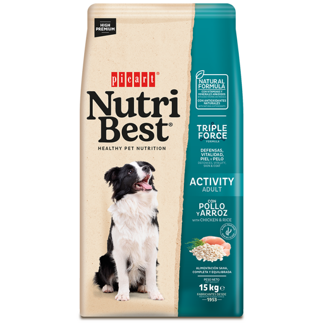 Suha hrana za pse Picart Nutribest Aktivni psi
